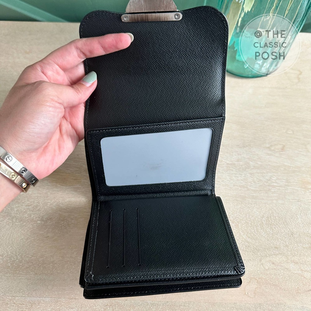 EUC Louis Vuitton Electric Epi Eugene Portefeuille Wallet Black - Picture 14 of 14